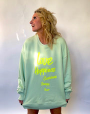 Love Happiness Craziness Power Sweater