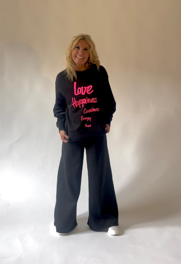 Love Happiness Craziness Power Sweater